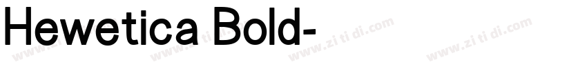 Hewetica Bold字体转换